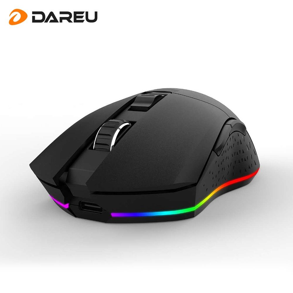 Chuột không dây DAREU EM901 RGB - BLACK